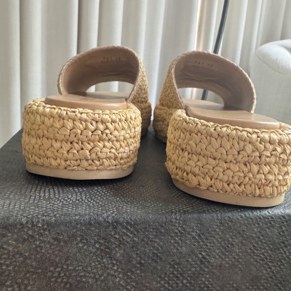 Prada Raffia Single-Band Platform Slides - Picture 15 of 16